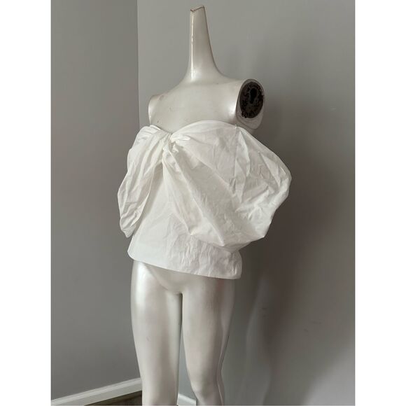 Rosie Assoulin White Blouse - Picture 4 of 9